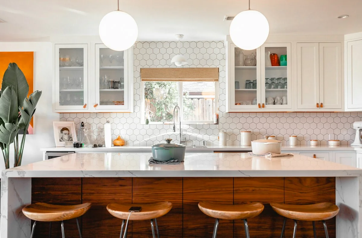A working kitchen and everyday cooking tools